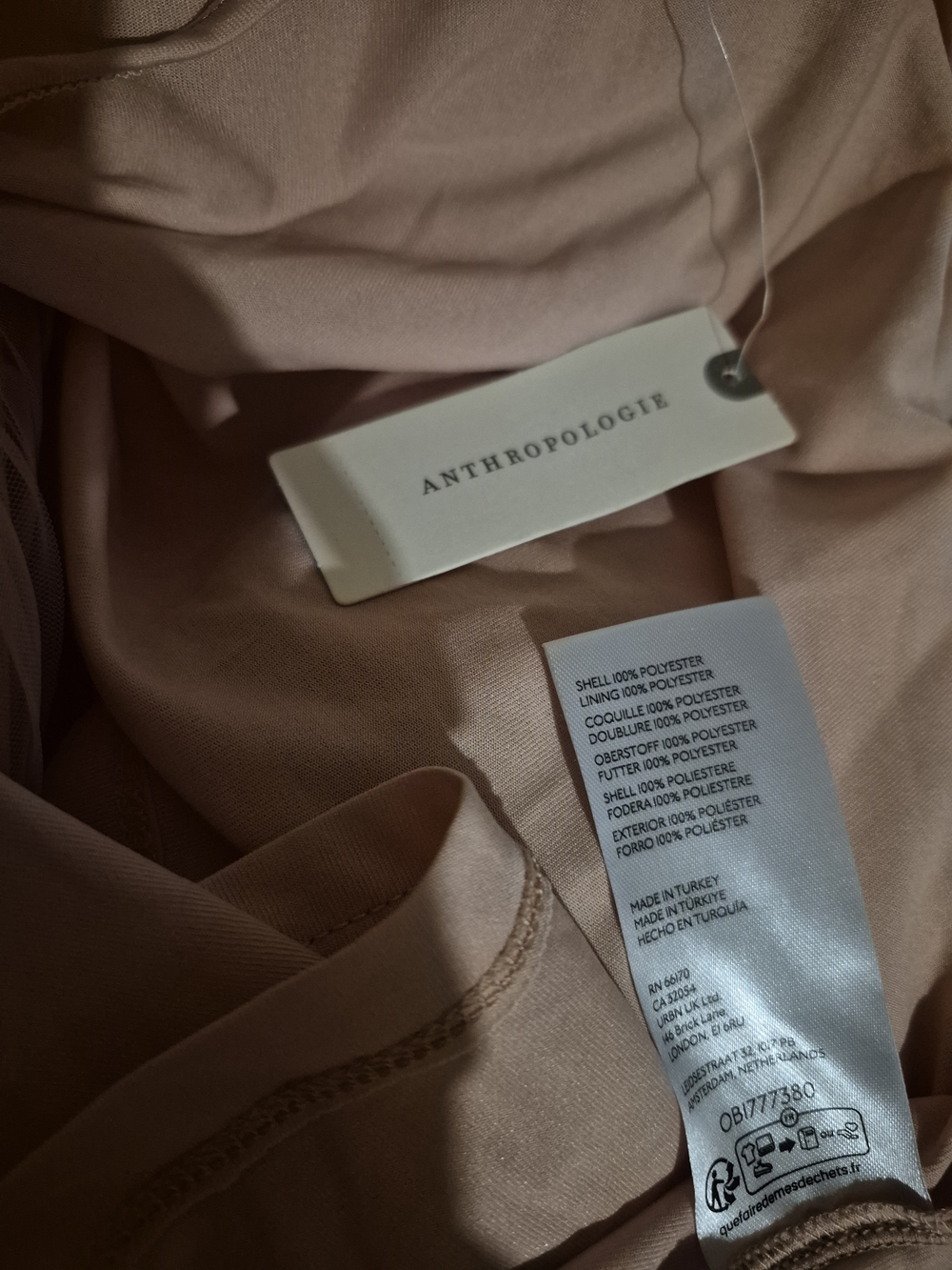 Anthropologie Pink Rose Tiered Top - Picture 6 of 9